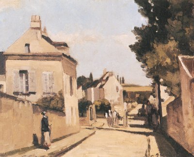 Rue L’Hermitage, Pontoise von Camille Jacob Pissarro